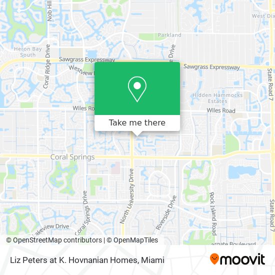 Mapa de Liz Peters at K. Hovnanian Homes