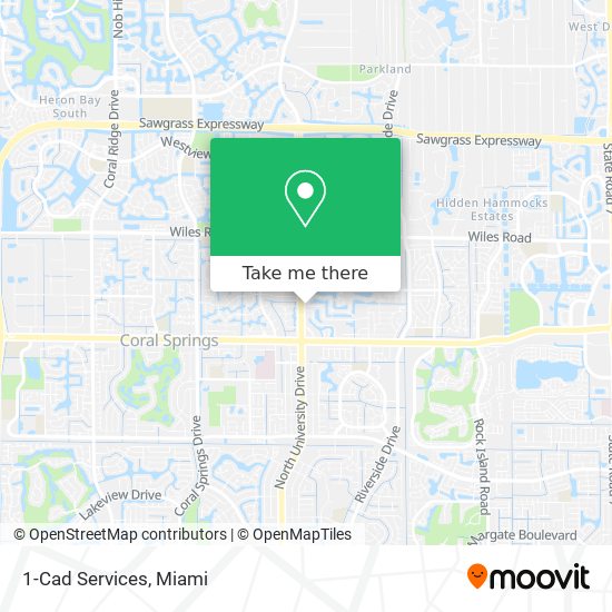 Mapa de 1-Cad Services