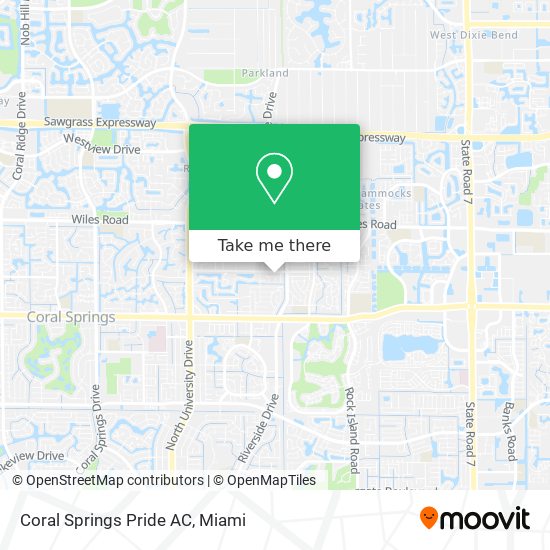 Mapa de Coral Springs Pride AC