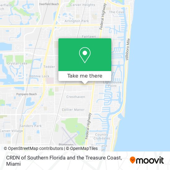 Mapa de CRDN of Southern Florida and the Treasure Coast