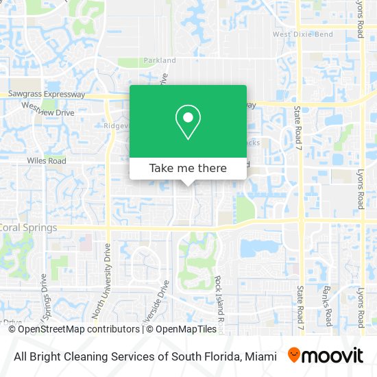 Mapa de All Bright Cleaning Services of South Florida