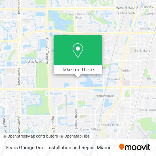 Mapa de Sears Garage Door Installation and Repair