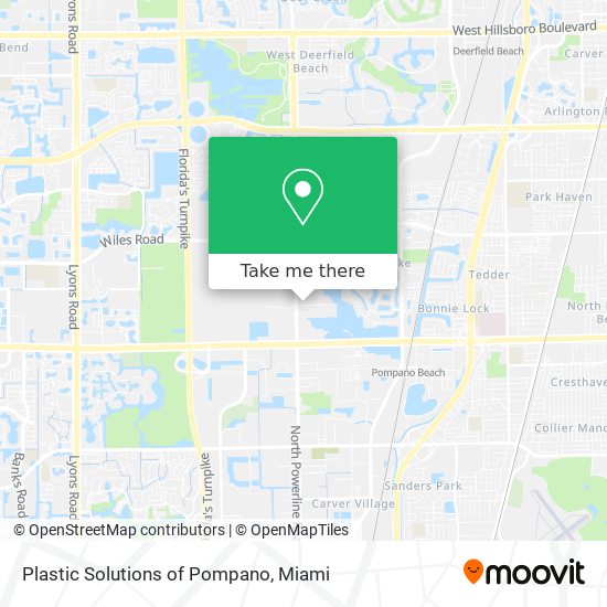 Mapa de Plastic Solutions of Pompano