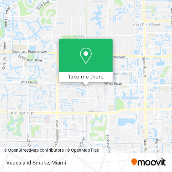 Mapa de Vapes and Smoke