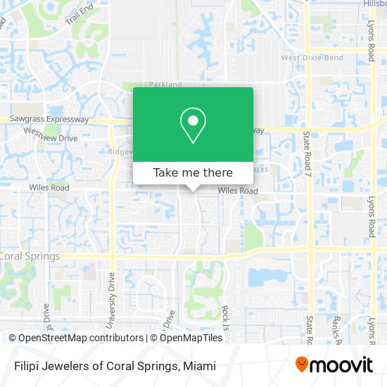 Mapa de Filipi Jewelers of Coral Springs