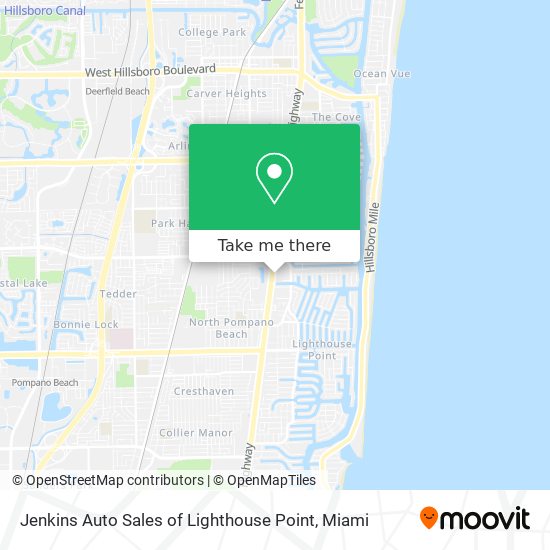 Jenkins Auto Sales of Lighthouse Point map