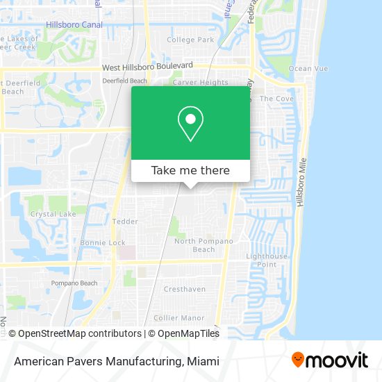 Mapa de American Pavers Manufacturing