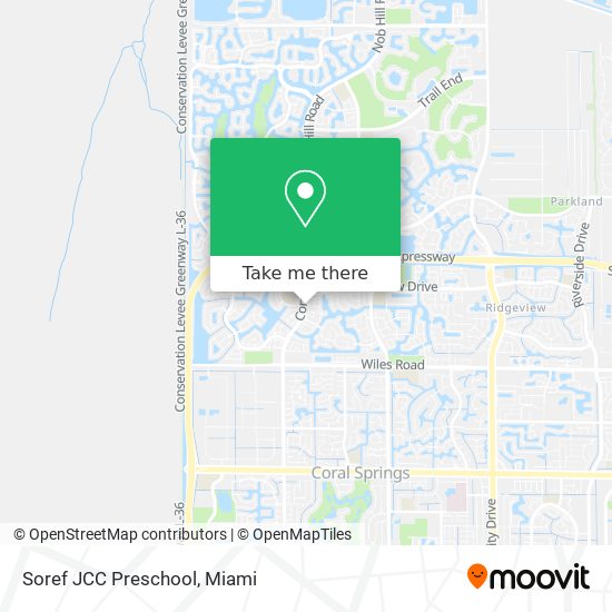 Mapa de Soref JCC Preschool