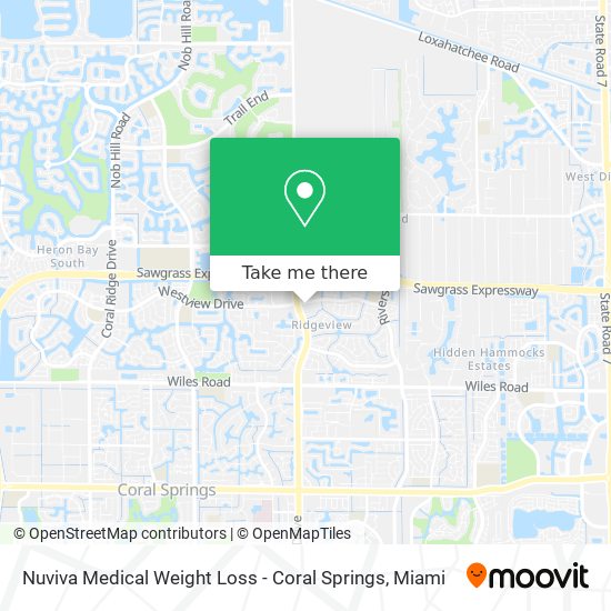 Nuviva Medical Weight Loss - Coral Springs map