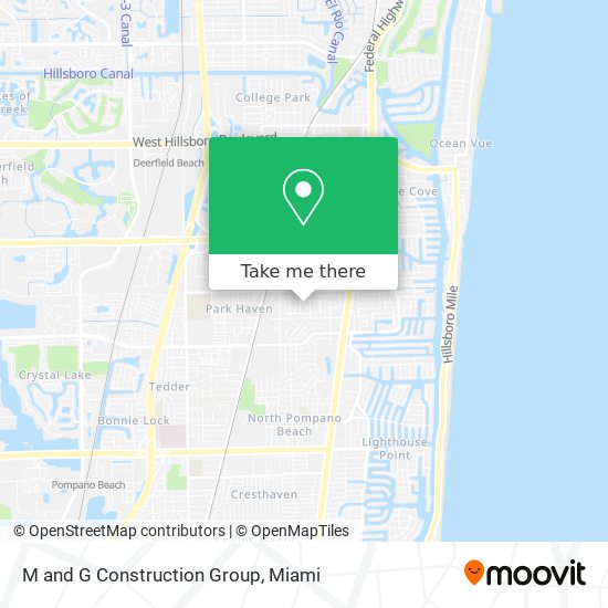 M and G Construction Group map