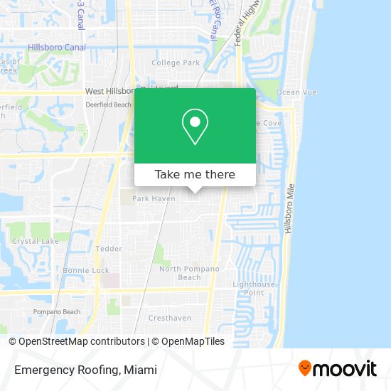 Emergency Roofing map