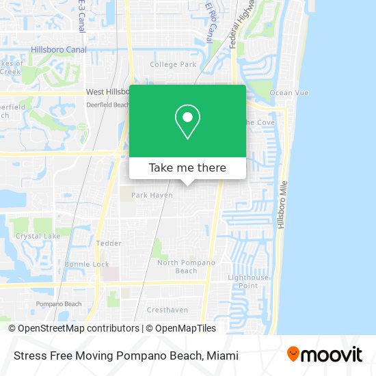 Stress Free Moving Pompano Beach map