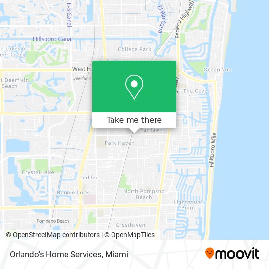 Orlando's Home Services map