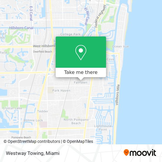 Westway Towing map