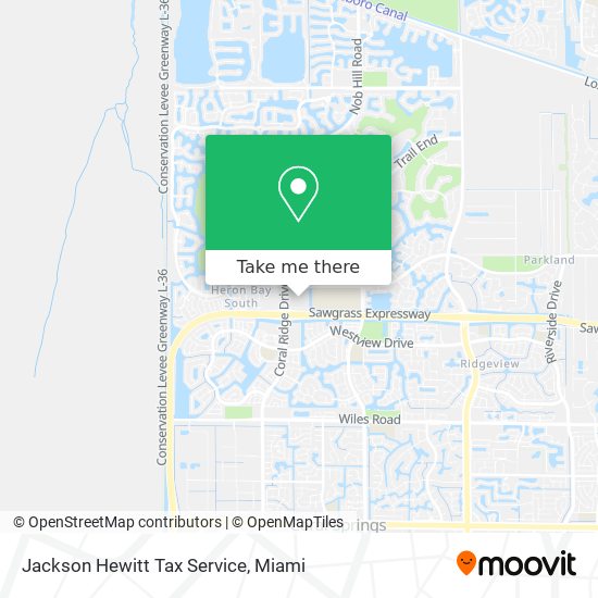 Jackson Hewitt Tax Service map