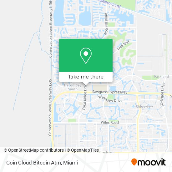 Mapa de Coin Cloud Bitcoin Atm