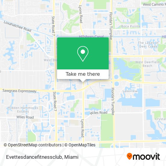 Evettesdancefitnessclub map