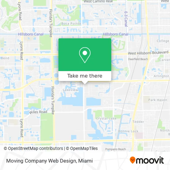 Moving Company Web Design map