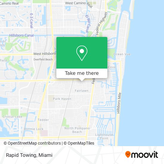 Rapid Towing map