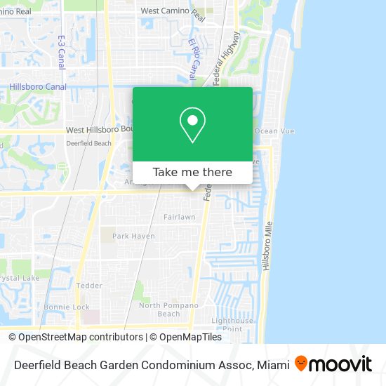 Deerfield Beach Garden Condominium Assoc map