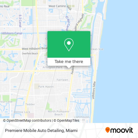 Mapa de Premiere Mobile Auto Detailing