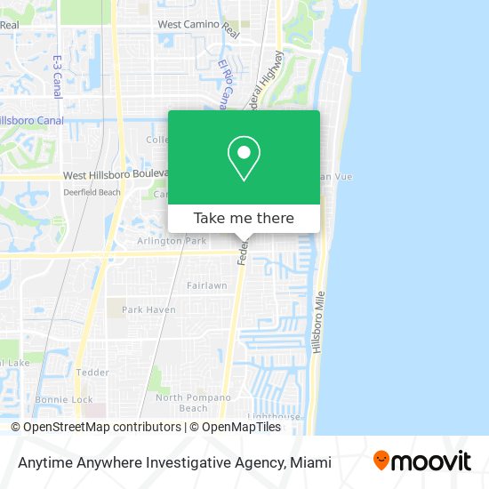 Mapa de Anytime Anywhere Investigative Agency