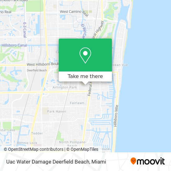 Mapa de Uac Water Damage Deerfield Beach