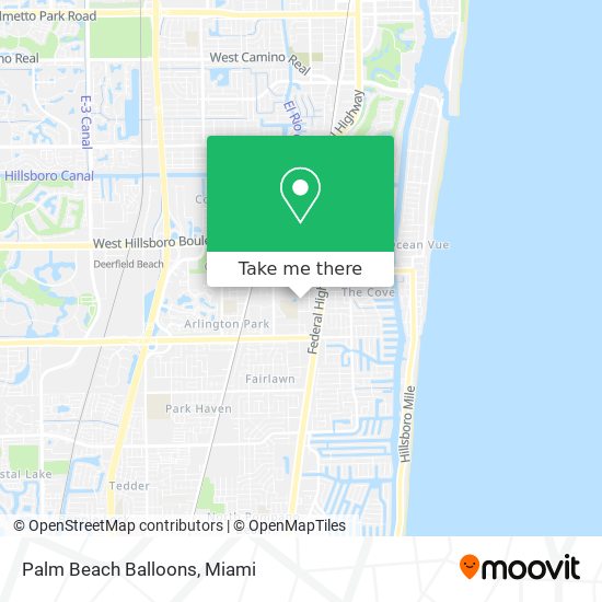 Palm Beach Balloons map