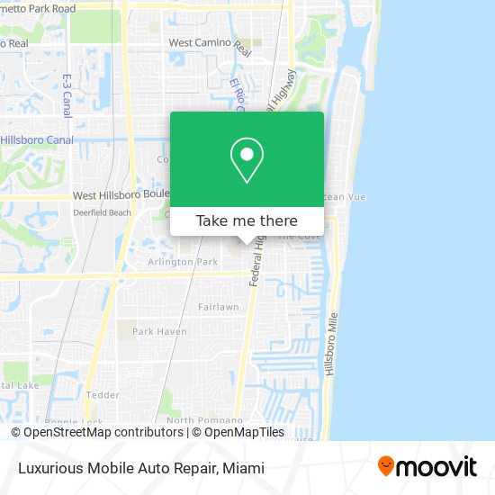 Luxurious Mobile Auto Repair map