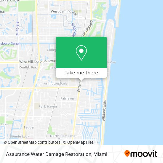 Assurance Water Damage Restoration map