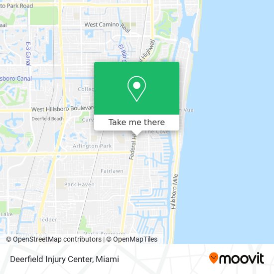 Mapa de Deerfield Injury Center