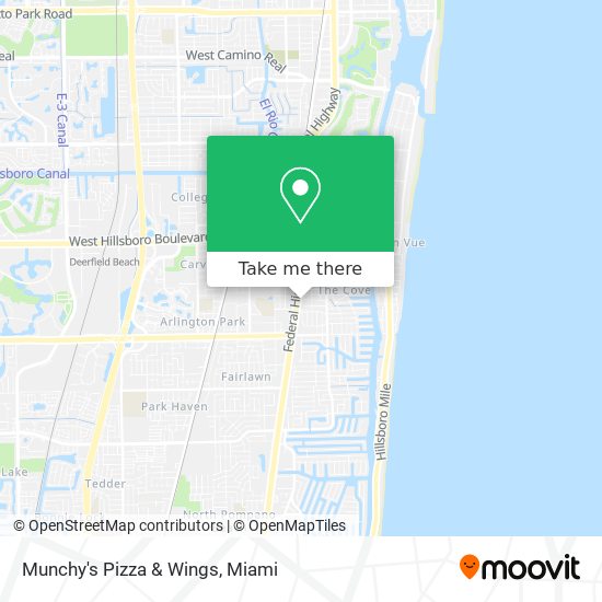 Mapa de Munchy's Pizza & Wings