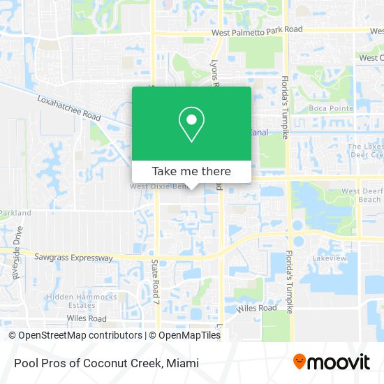 Mapa de Pool Pros of Coconut Creek