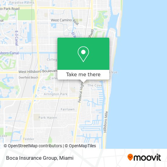 Boca Insurance Group map