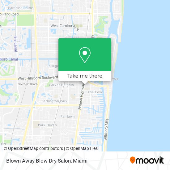 Blown Away Blow Dry Salon map