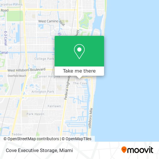 Mapa de Cove Executive Storage
