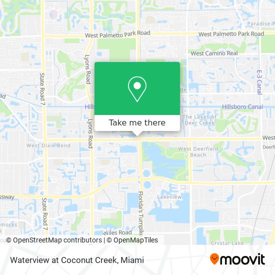 Waterview at Coconut Creek map