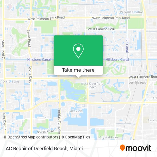 AC Repair of Deerfield Beach map