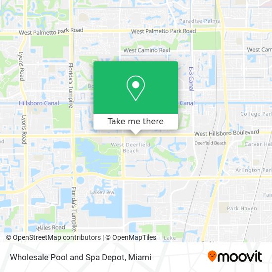 Wholesale Pool and Spa Depot map