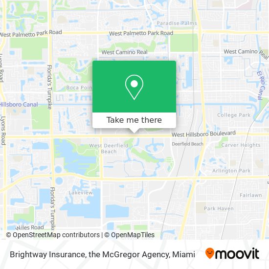 Mapa de Brightway Insurance, the McGregor Agency