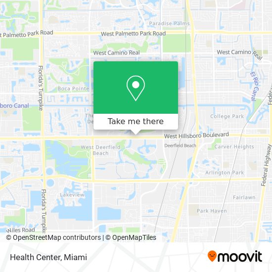 Mapa de Health Center