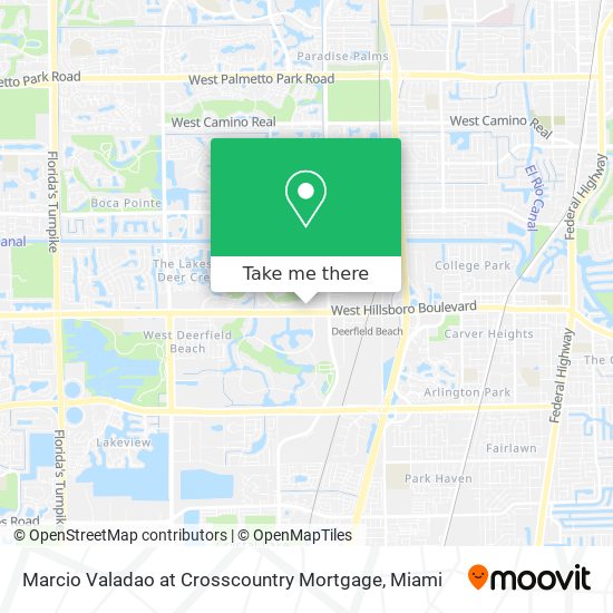 Mapa de Marcio Valadao at Crosscountry Mortgage