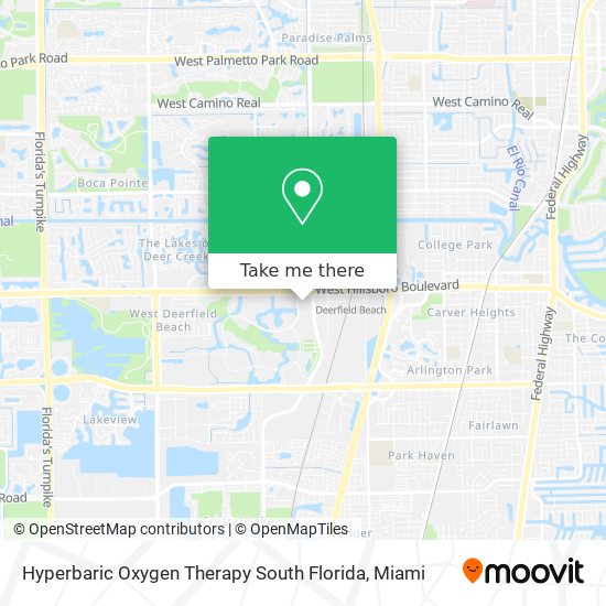 Hyperbaric Oxygen Therapy South Florida map