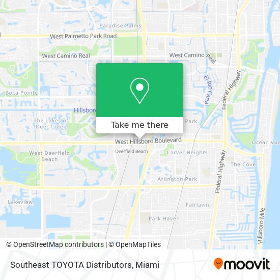 Southeast TOYOTA Distributors map