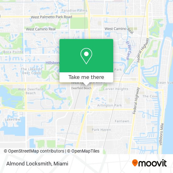 Almond Locksmith map