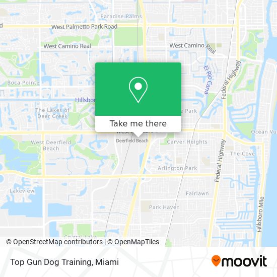 Top Gun Dog Training map