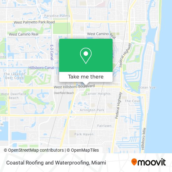 Coastal Roofing and Waterproofing map