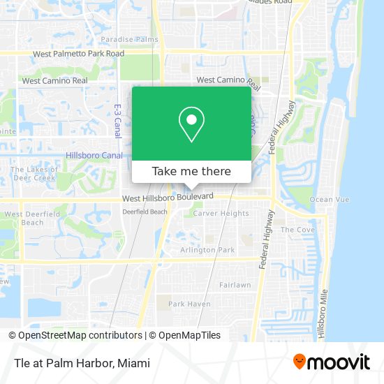 Tle at Palm Harbor map