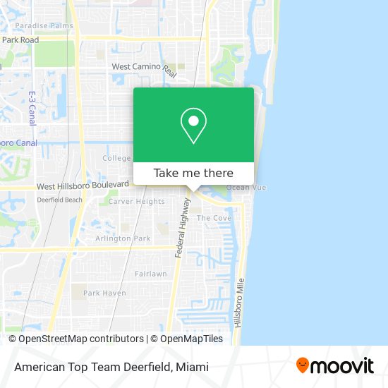 Mapa de American Top Team Deerfield