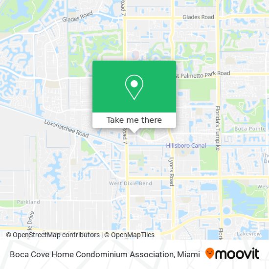 Boca Cove Home Condominium Association map